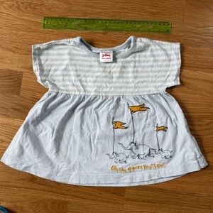 Dr. Seuss by Hanna Andersson Baby blue Striped dress size 70 cm (6-12 months)